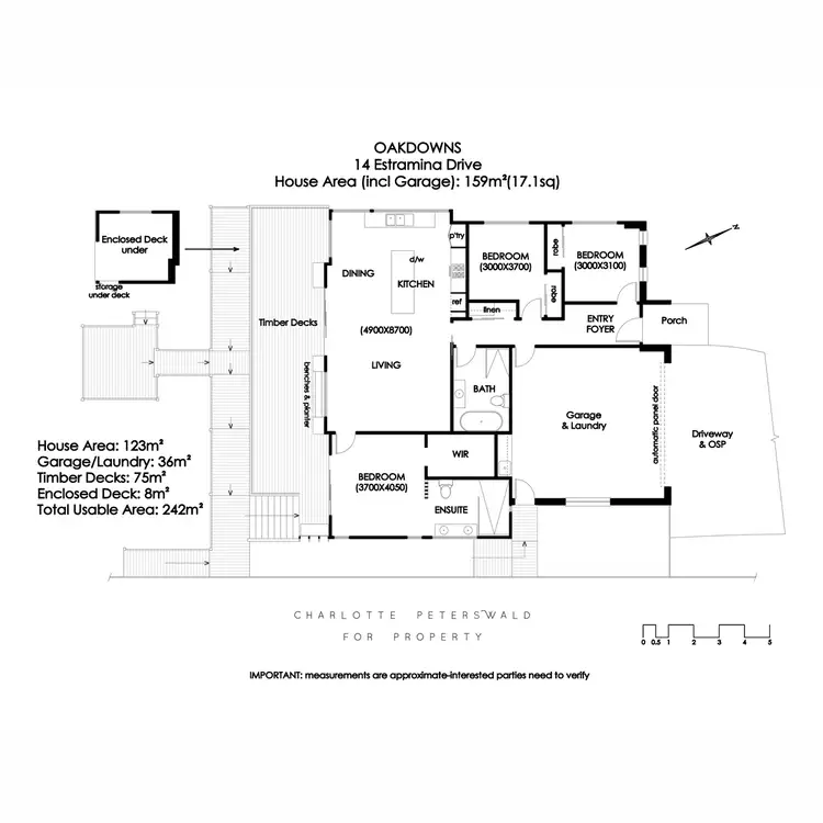 Floorplan of Homely house listing, 14 Estramina Drive, Oakdowns TAS 7019