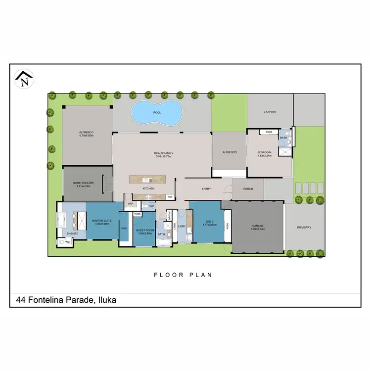 Floorplan of Homely house listing, 44 Fontelina Parade, Iluka WA 6028