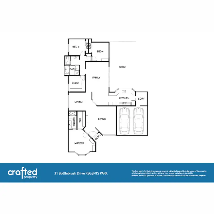 Floorplan of Homely house listing, 31 Bottlebrush Drive, Regents Park QLD 4118