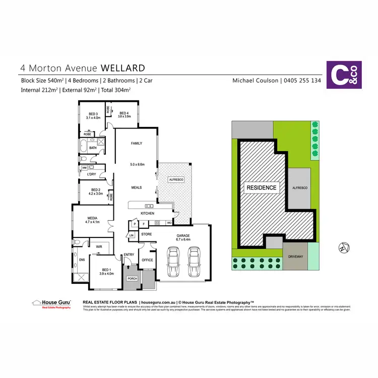 Floorplan of Homely house listing, 4 Morton Avenue, Wellard WA 6170