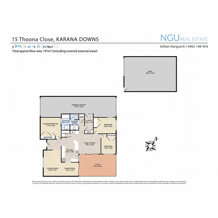 Floorplan of Homely house listing, 15 Thoona Close, Karana Downs QLD 4306
