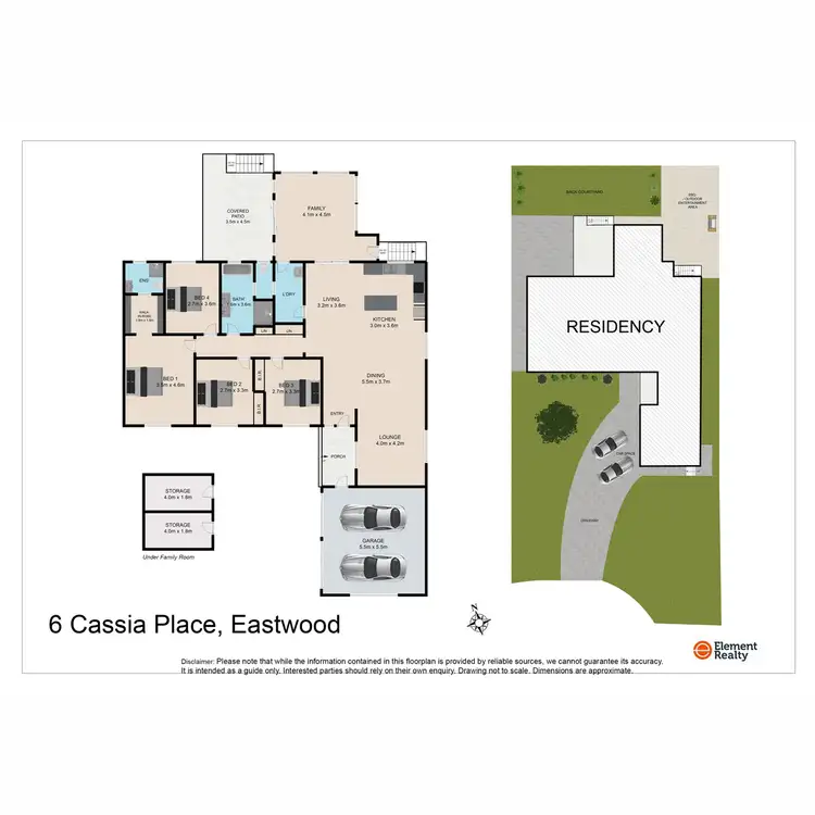 Floorplan of Homely house listing, 6 Cassia Place, Eastwood NSW 2122