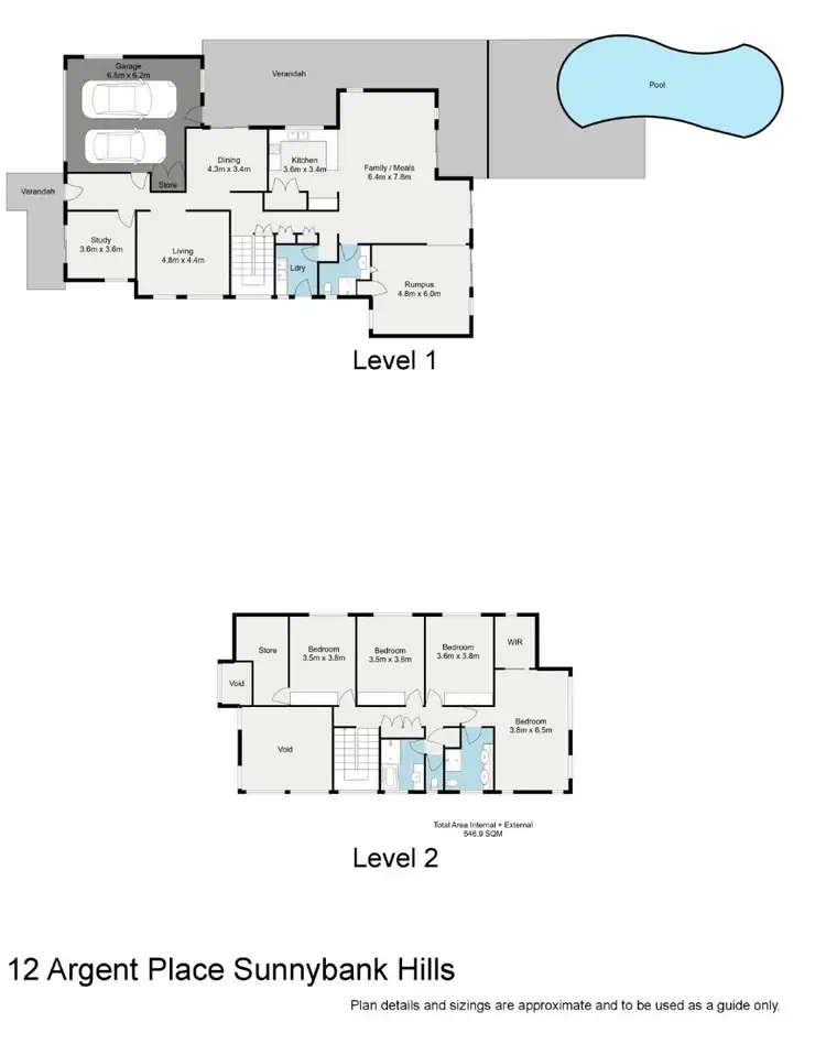 Floorplan of Homely house listing, 12 Argent Place, Sunnybank Hills QLD 4109