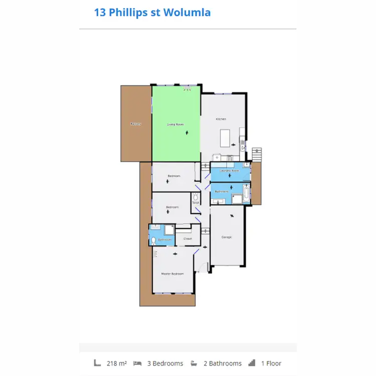 Floorplan of Homely house listing, 13 Philip Street, Wolumla NSW 2550