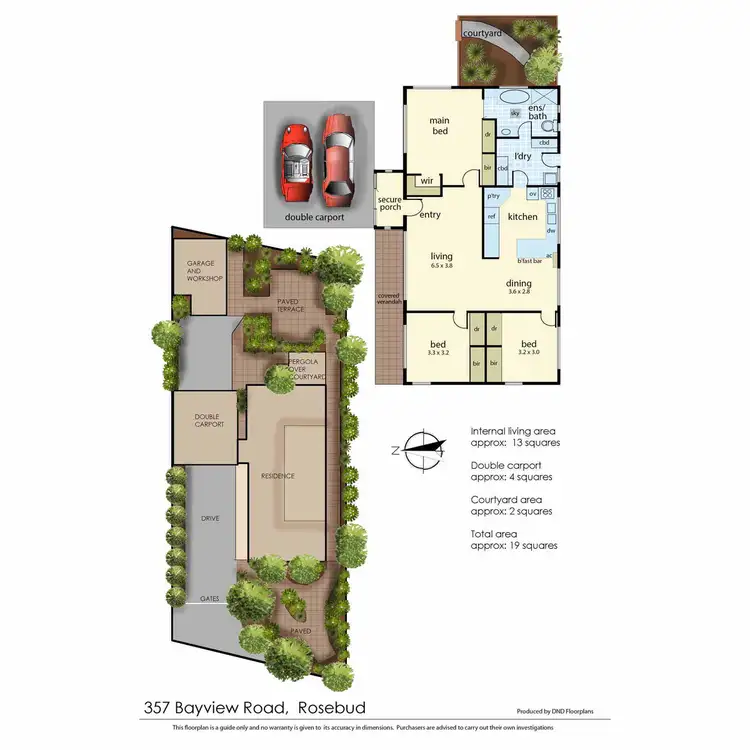 Floorplan of Homely house listing, 357 Bayview Road, Rosebud VIC 3939