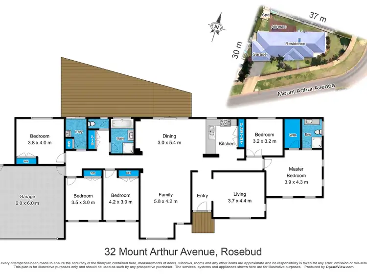 Floorplan of Homely house listing, 32 Mount Arthur Avenue, Rosebud VIC 3939