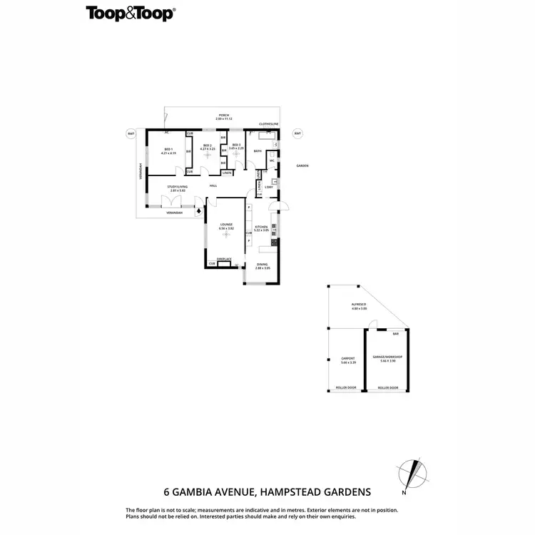 Floorplan of Homely house listing, 6 Gambia Avenue, Hampstead Gardens SA 5086