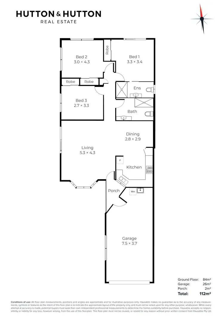 Floorplan of Homely semi-detached listing, 60/308 Handford Road, Taigum QLD 4018