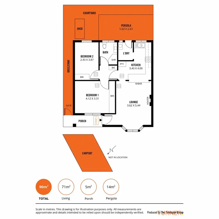 Floorplan of Homely unit listing, 4/6 Christie Avenue, Toorak Gardens SA 5065