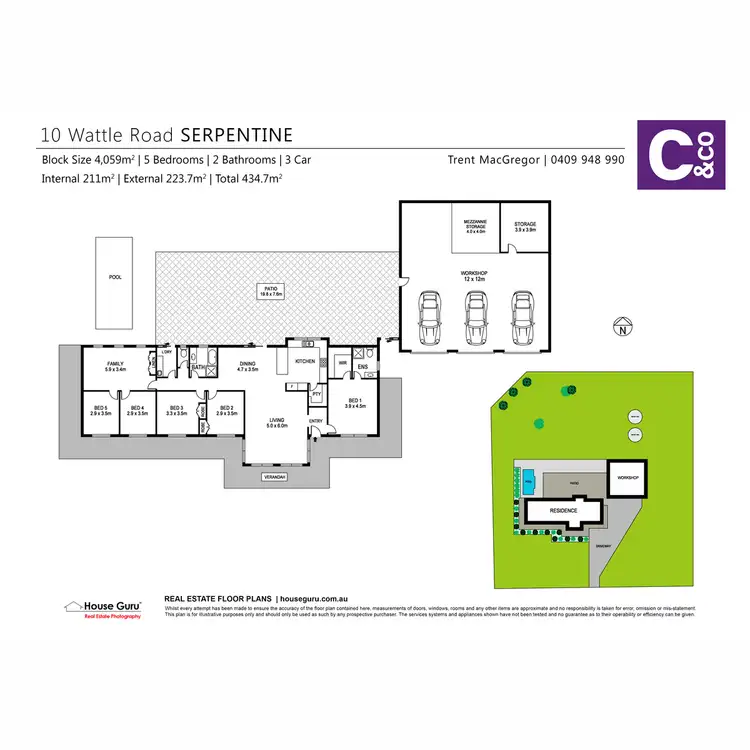 Floorplan of Homely house listing, 10 Wattle Road, Serpentine WA 6125