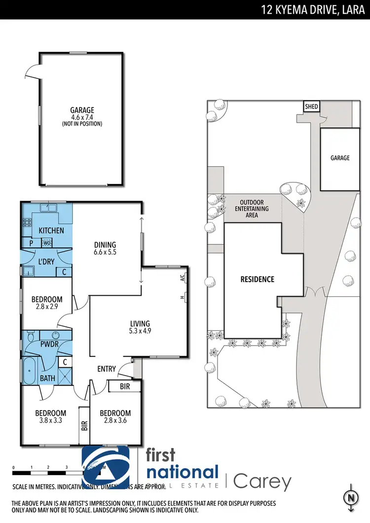 Floorplan of Homely house listing, 12 Kyema Drive, Lara VIC 3212
