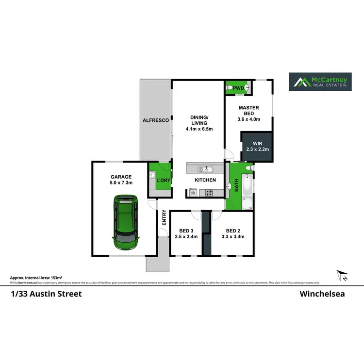 Floorplan of Homely house listing, 1/33 Austin Street, Winchelsea VIC 3241