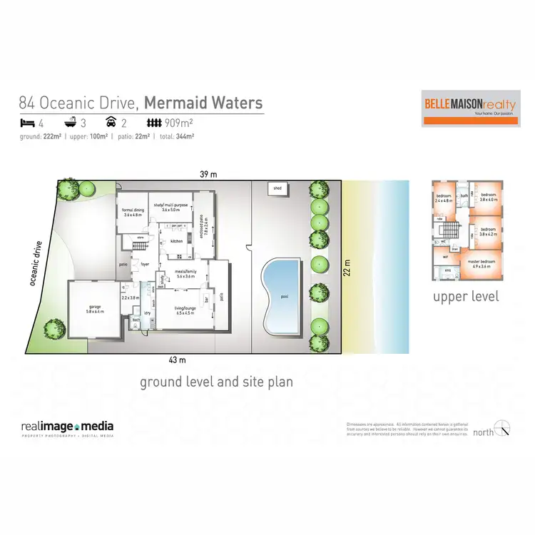 Floorplan of Homely house listing, 84 Oceanic Drive, Mermaid Waters QLD 4218