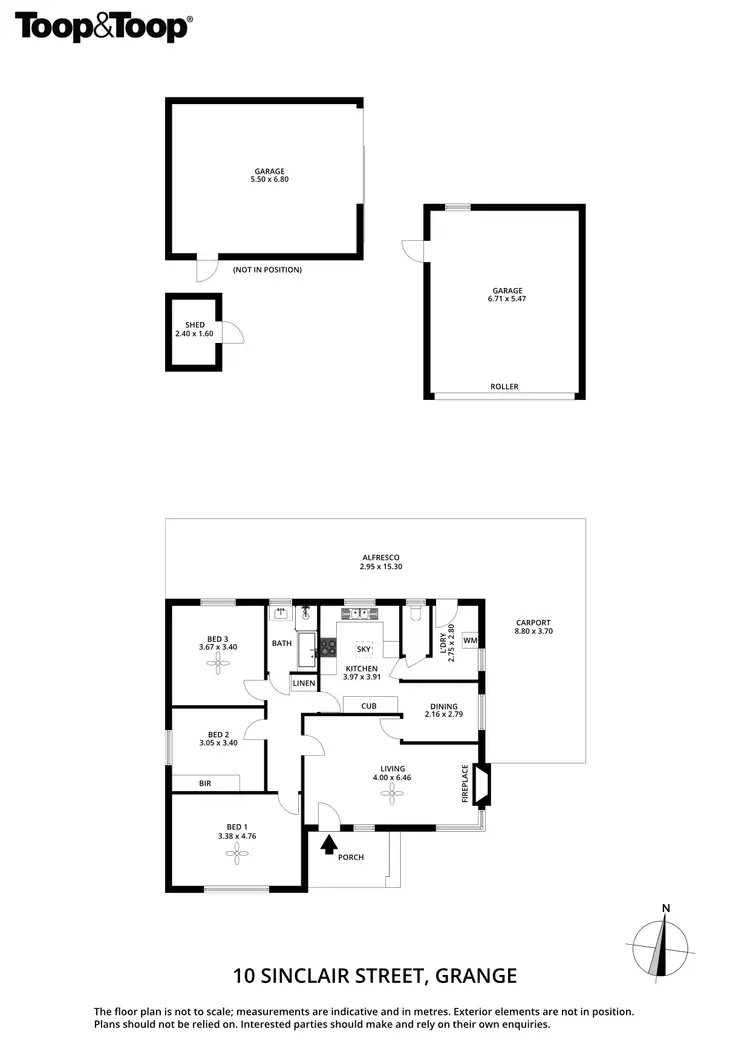 Floorplan of Homely house listing, 10 Sinclair Street, Grange SA 5022