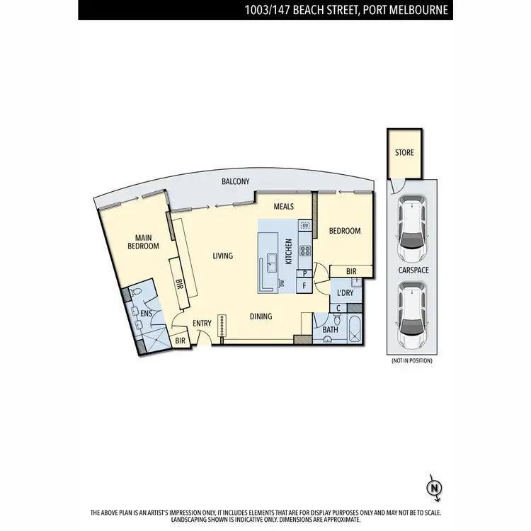 Floorplan of Homely apartment listing, 1003/147 Beach Street, Port Melbourne VIC 3207