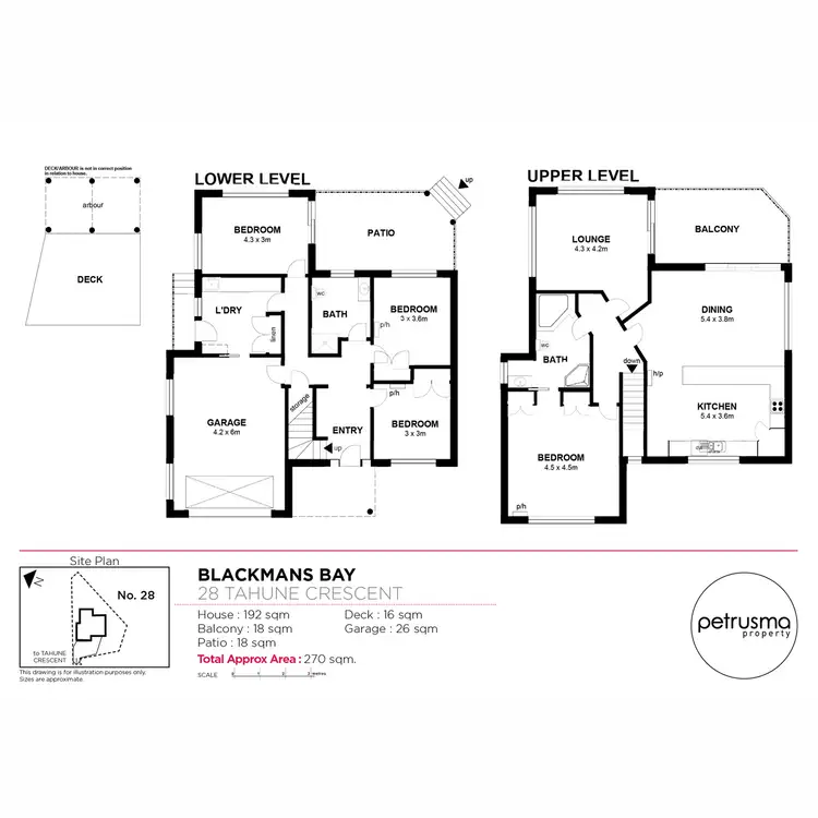 Floorplan of Homely house listing, 28 Tahune Crescent, Blackmans Bay TAS 7052