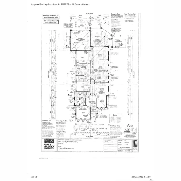 Floorplan of Homely house listing, 14 Pymore Crescent, Butler WA 6036