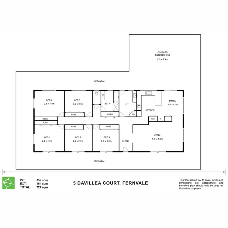 Floorplan of Homely house listing, 5 Davillea Court, Fernvale QLD 4306