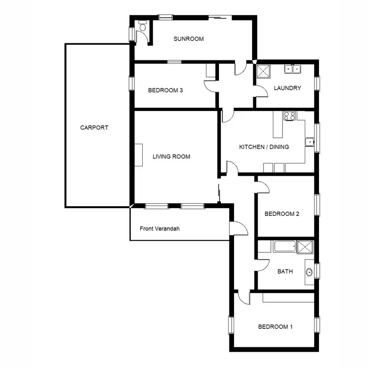 Floorplan of Homely house listing, 84 Railway Parade, Port Augusta SA 5700