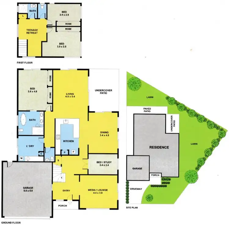Floorplan of Homely house listing, 1 Osmium Lane, Hope Island QLD 4212