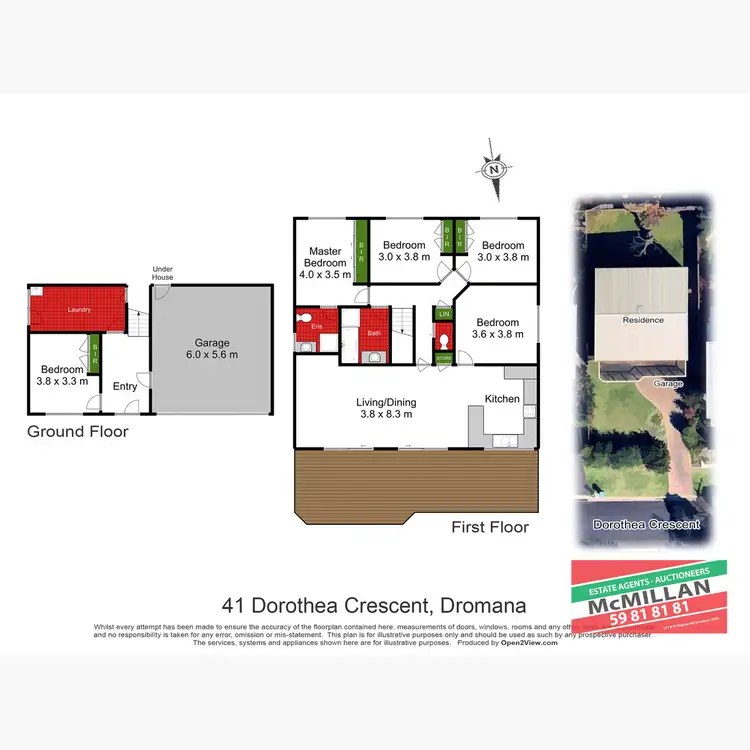 Floorplan of Homely house listing, 41 Dorothea Crescent, Dromana VIC 3936