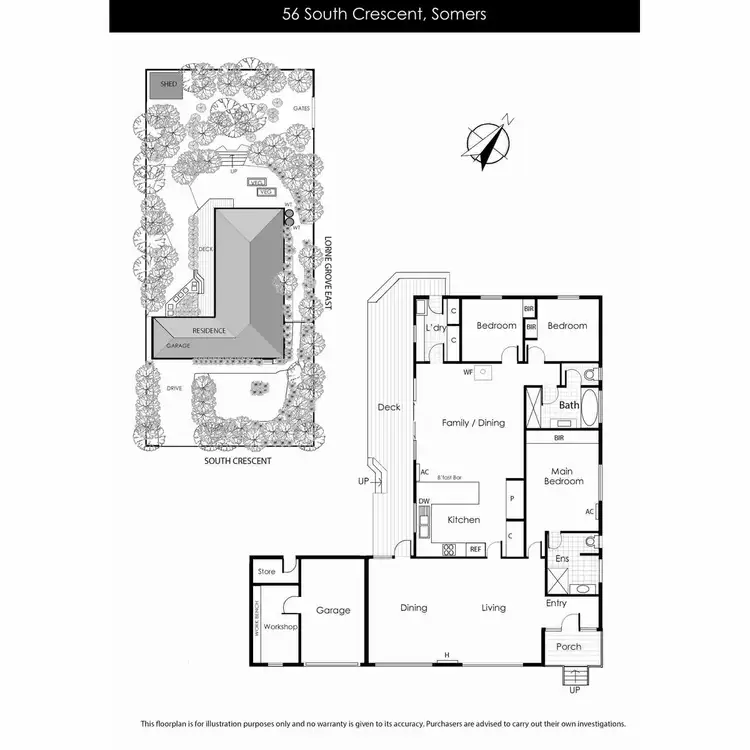 Floorplan of Homely house listing, 56 South Crescent, Somers VIC 3927