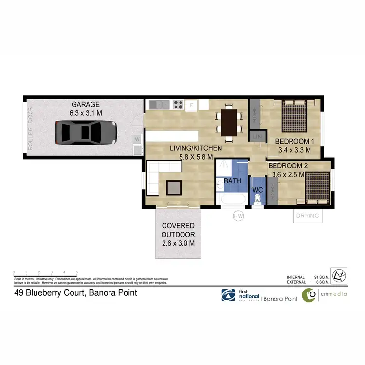 Floorplan of Homely villa listing, 49 Blueberry Court, Banora Point NSW 2486