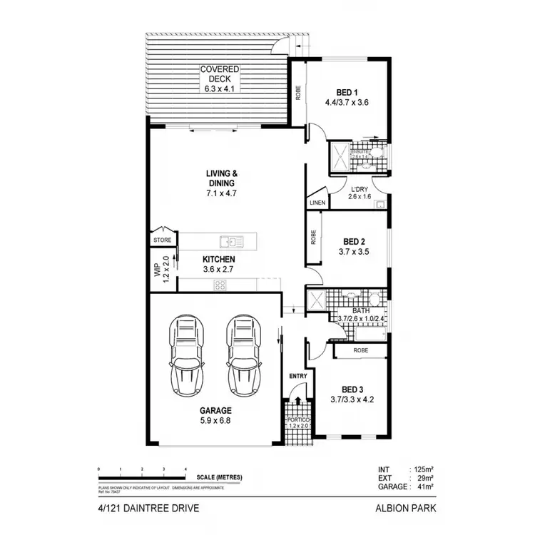 Floorplan of Homely villa listing, 4/121 Daintree Drive, Albion Park NSW 2527