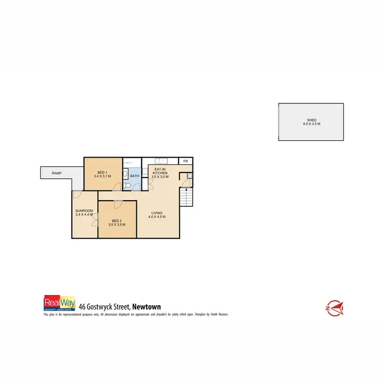 Floorplan of Homely house listing, 46 Gostwyck Street, Newtown QLD 4350
