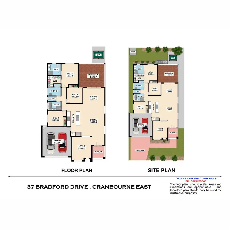 Floorplan of Homely house listing, 37 Bradford Drive, Cranbourne East VIC 3977