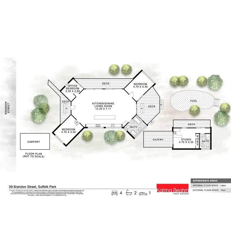 Floorplan of Homely house listing, 39 Brandon Street, Suffolk Park NSW 2481