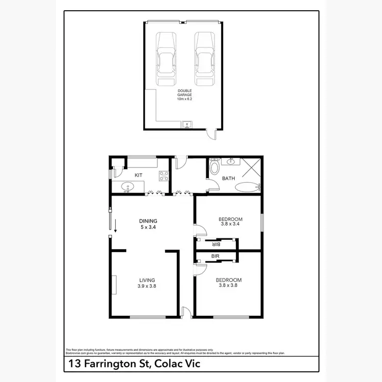 Floorplan of Homely house listing, 13 Farrington Street, Colac VIC 3250