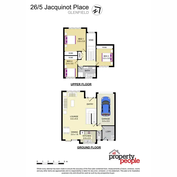 Floorplan of Homely townhouse listing, 26/5 Jacquinot Place, Glenfield NSW 2167