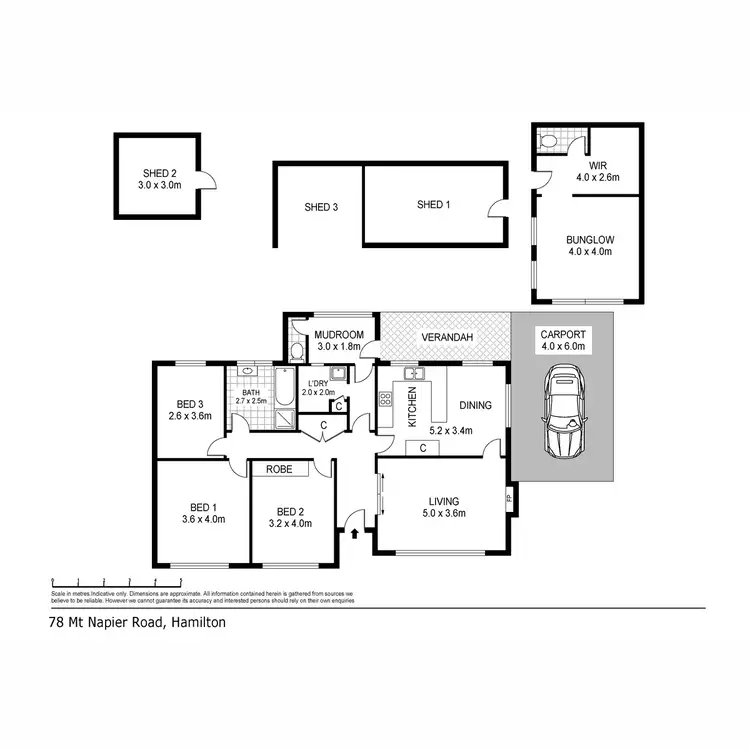 Floorplan of Homely house listing, 78 Mount Napier Road, Hamilton VIC 3300