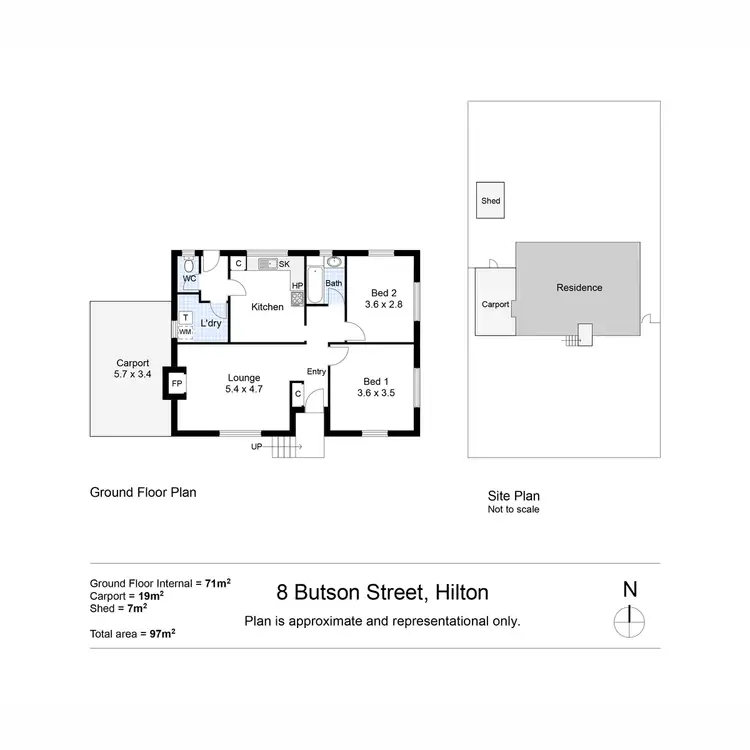 Floorplan of Homely house listing, 8 Butson Street, Hilton WA 6163