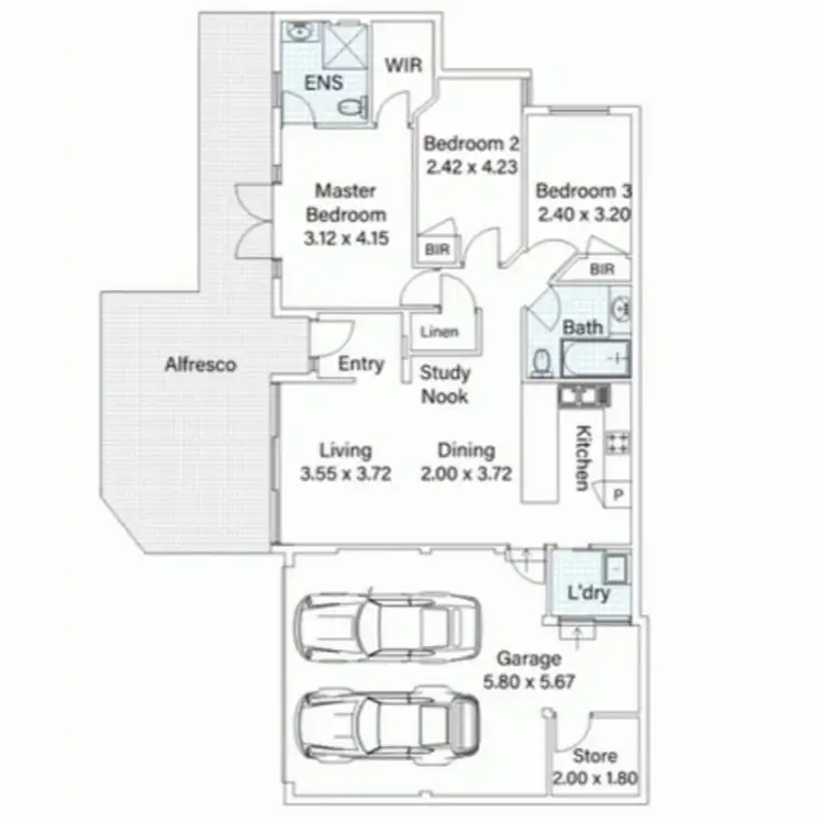 Floorplan of Homely villa listing, 2A Ravenswood Drive, Nollamara WA 6061