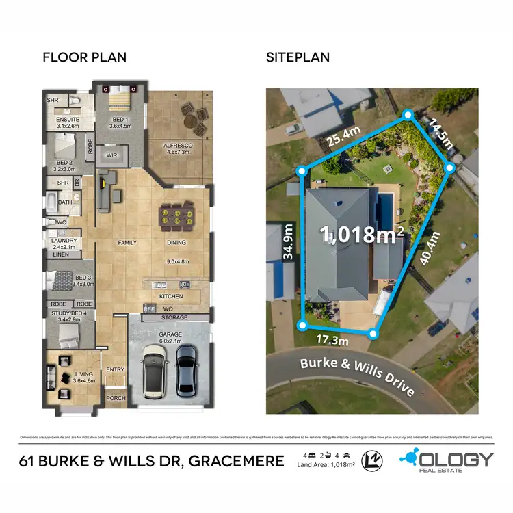 Floorplan of Homely house listing, 61 Burke and Wills Drive, Gracemere QLD 4702