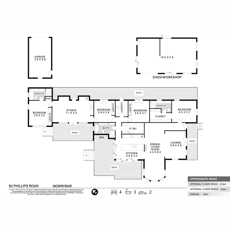 Floorplan of Homely rural property listing, 92 Phillips Road, Newrybar NSW 2479