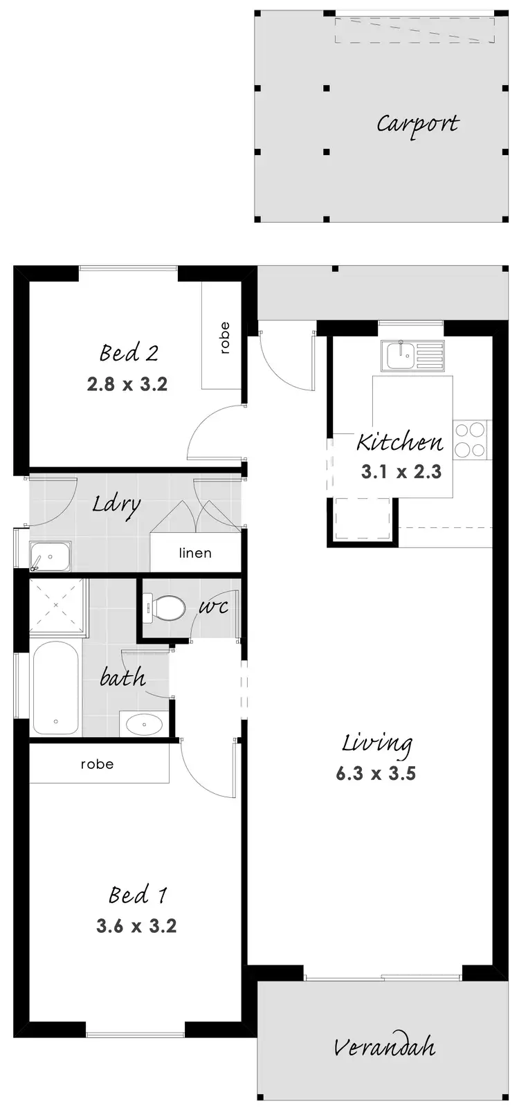Floorplan of Homely apartment listing, 4/26 Marine Avenue, Port Lincoln SA 5606