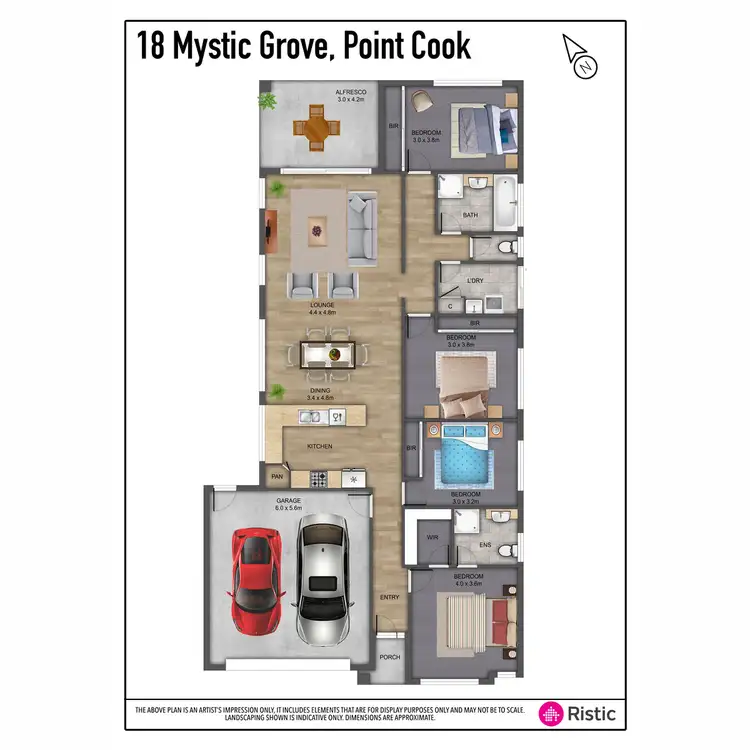 Floorplan of Homely house listing, 18 Mystic Grove, Point Cook VIC 3030