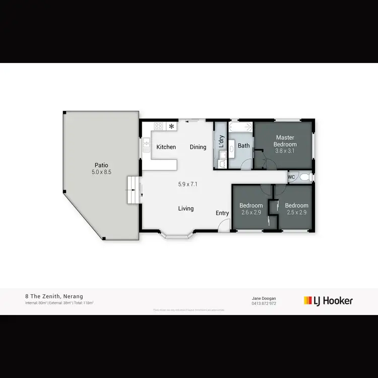 Floorplan of Homely house listing, 8 The Zenith, Nerang QLD 4211