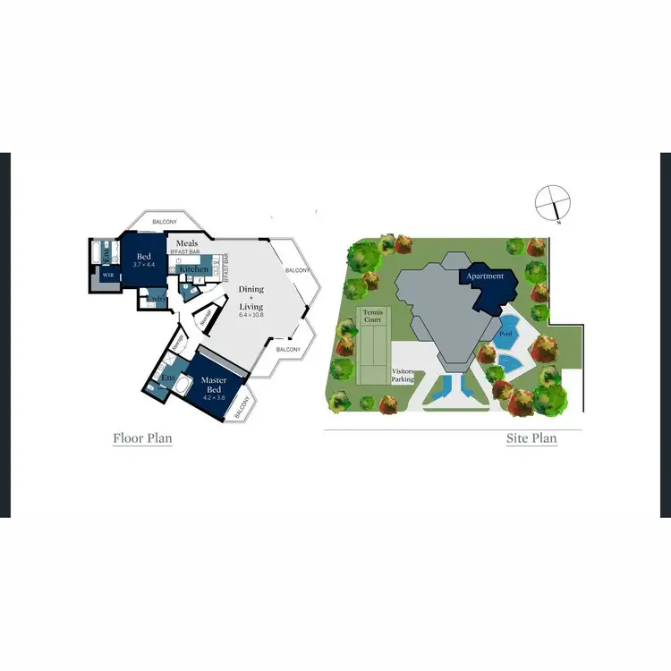 Floorplan of Homely apartment listing, 20C/24 Breaker Street, Main Beach QLD 4217