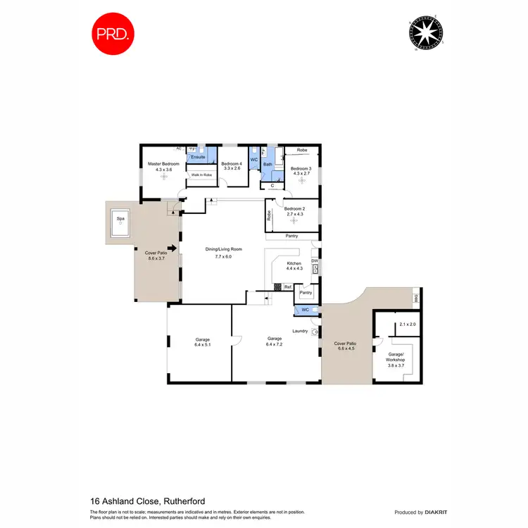 Floorplan of Homely house listing, 16 Ashland Close, Rutherford NSW 2320