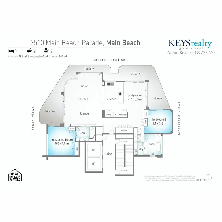 Floorplan of Homely apartment listing, 30/3510 Main Beach Parade, Main Beach QLD 4217