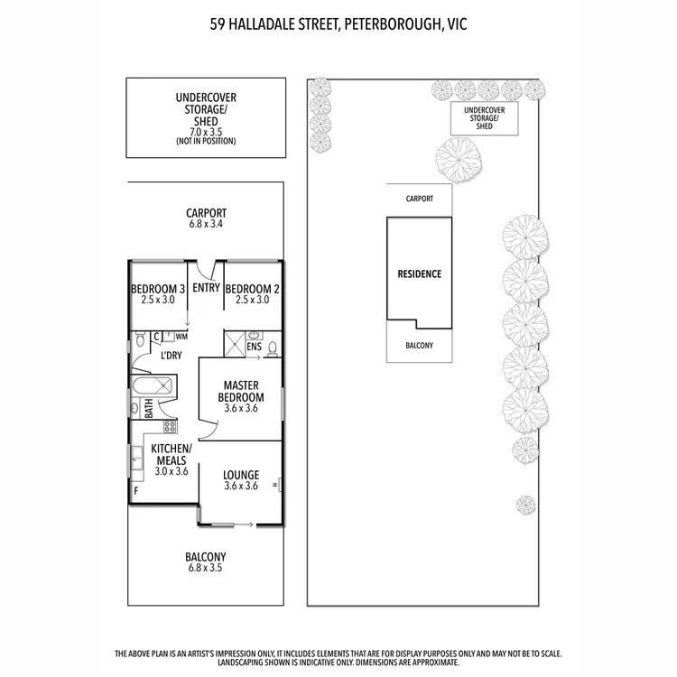 Floorplan of Homely house listing, 59 Halladale Street, Peterborough VIC 3270