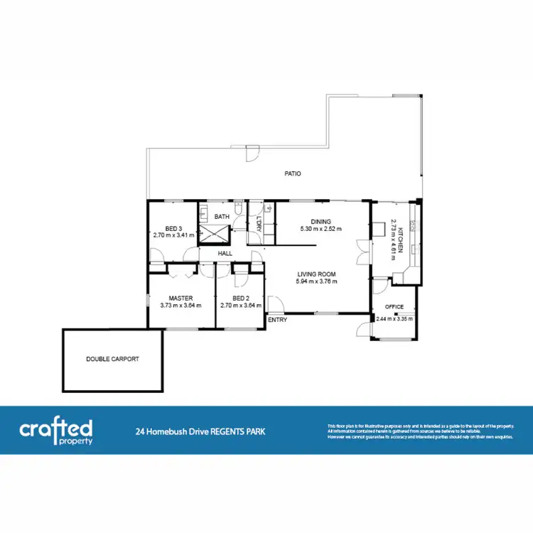 Floorplan of Homely house listing, 24 Homebush Drive, Regents Park QLD 4118