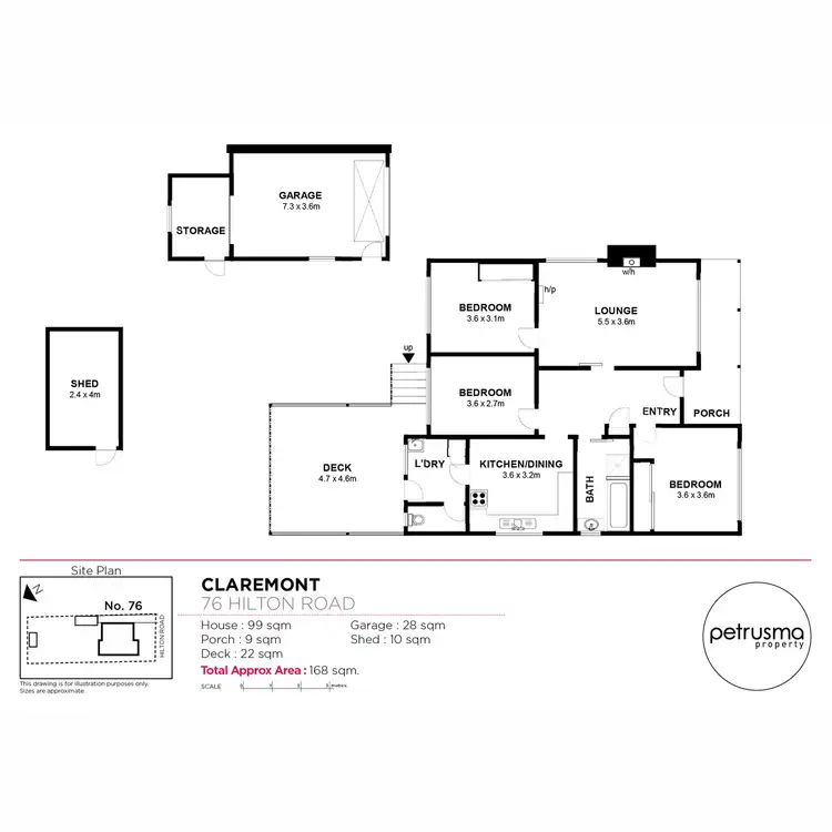 Floorplan of Homely house listing, 76 Hilton Road, Claremont TAS 7011