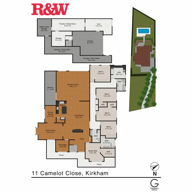 Floorplan of Homely house listing, 11 Camelot Close, Kirkham NSW 2570