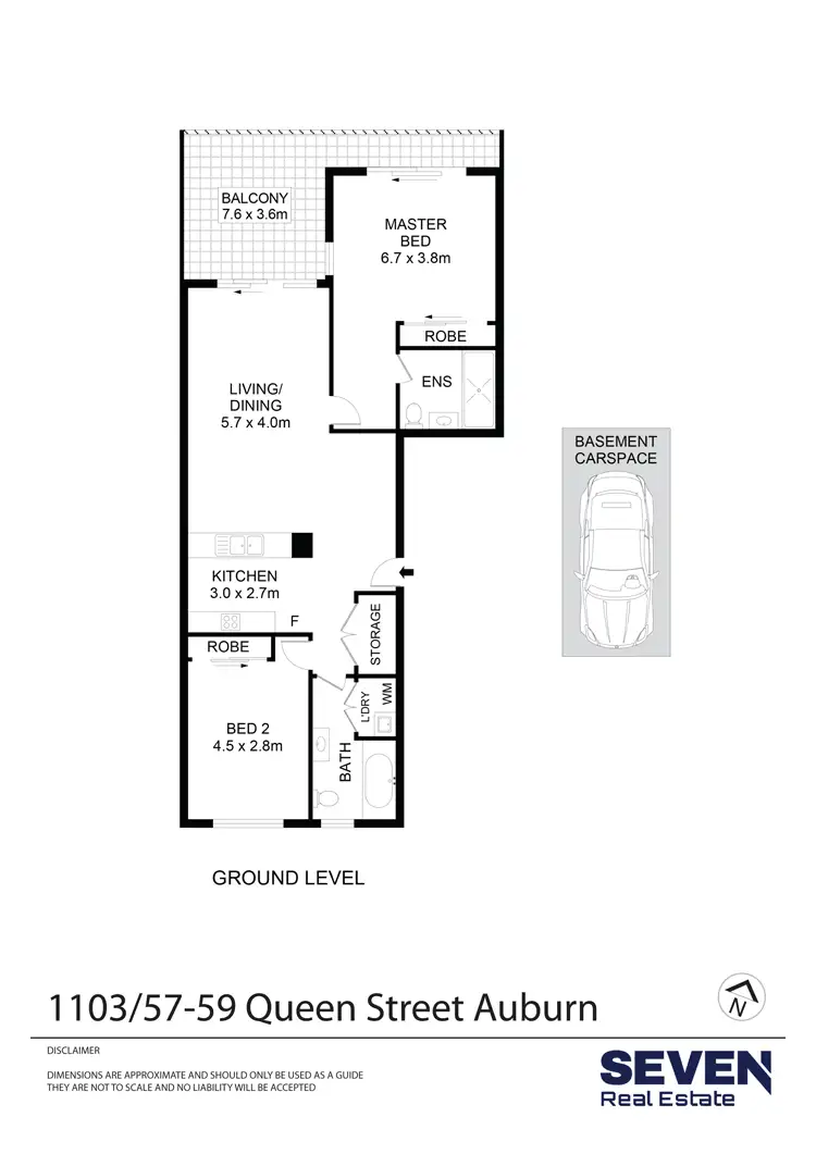 Floorplan of Homely apartment listing, 1103/57-59 Queen Street, Auburn NSW 2144