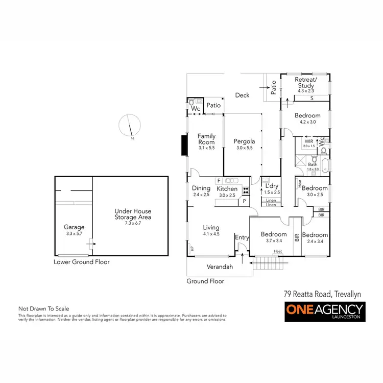 Floorplan of Homely house listing, 79 Reatta Road, Trevallyn TAS 7250
